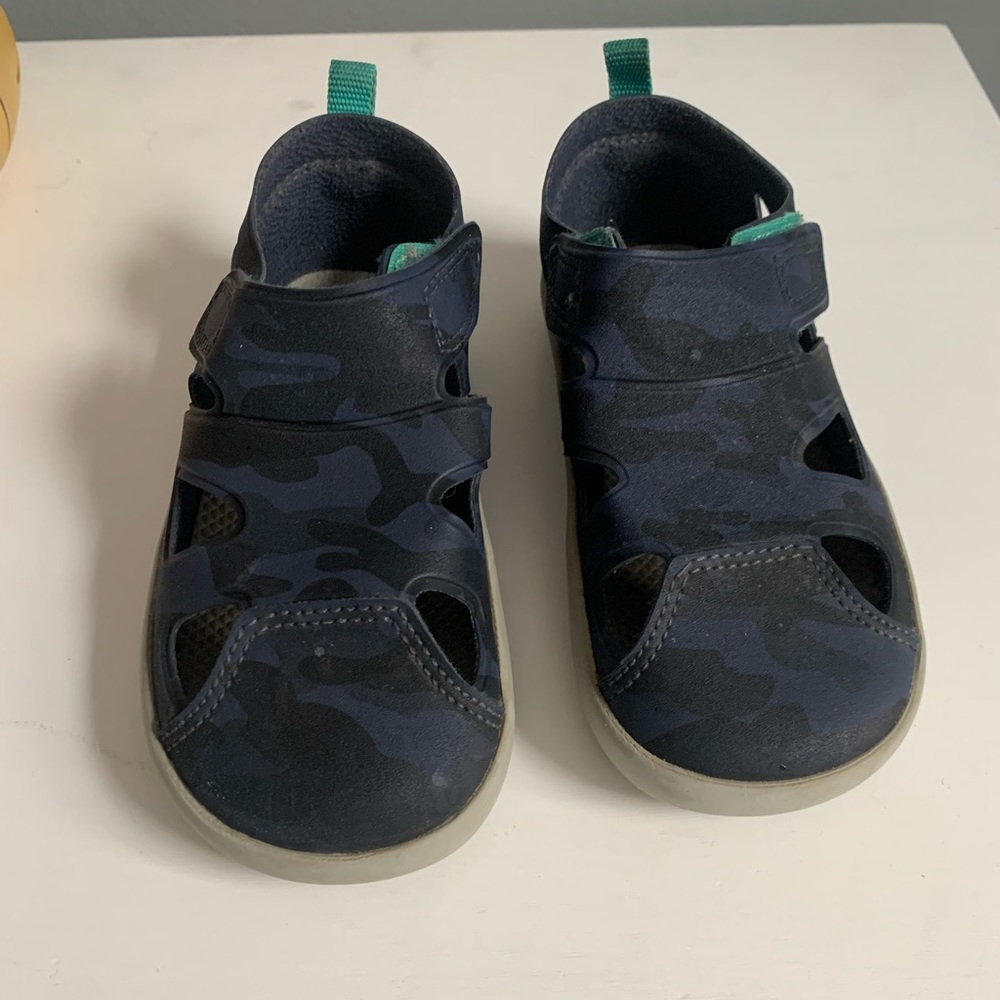 Ten Little blue camo sandals - size 9.5